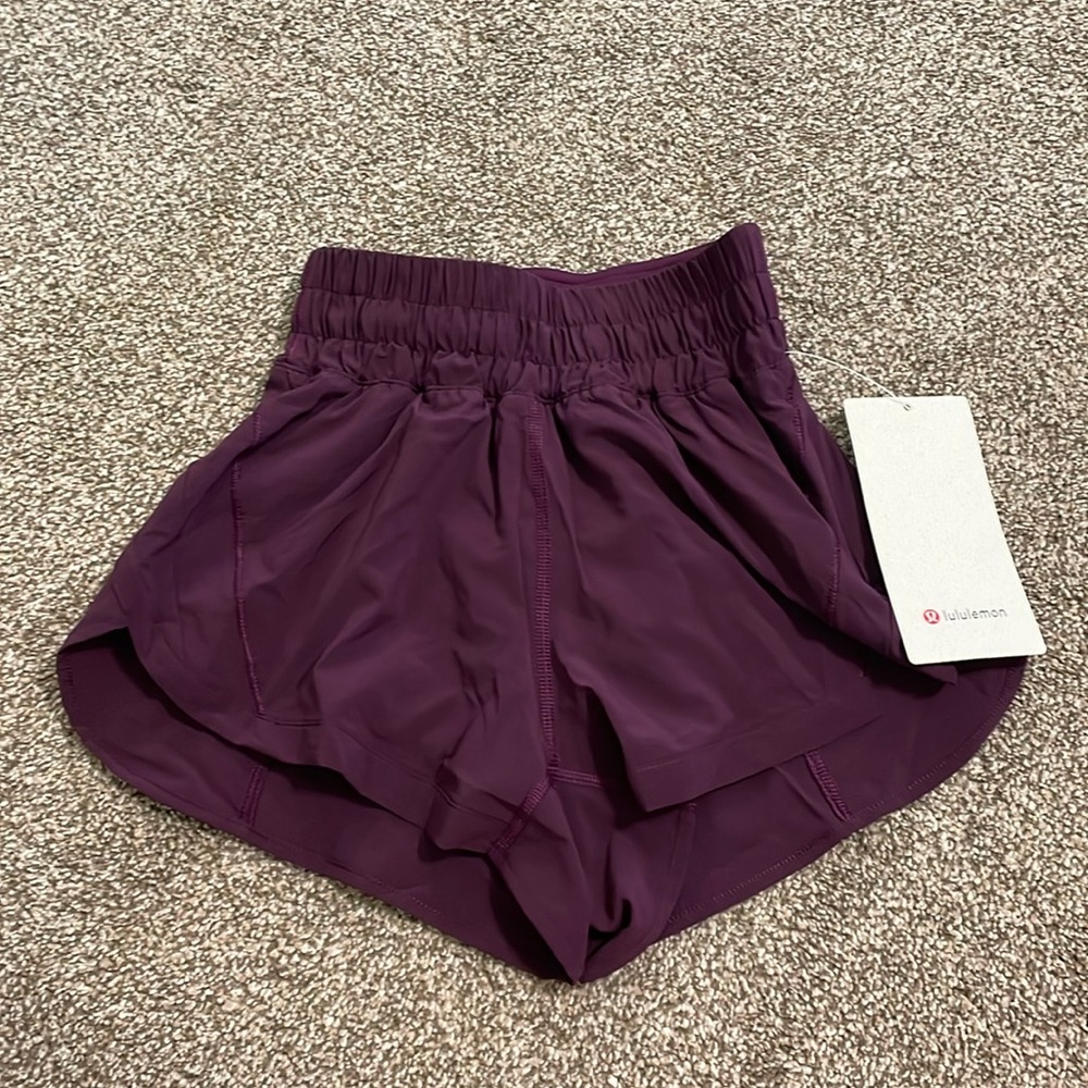 Women’s brand new limited edition Lululemon track shorts